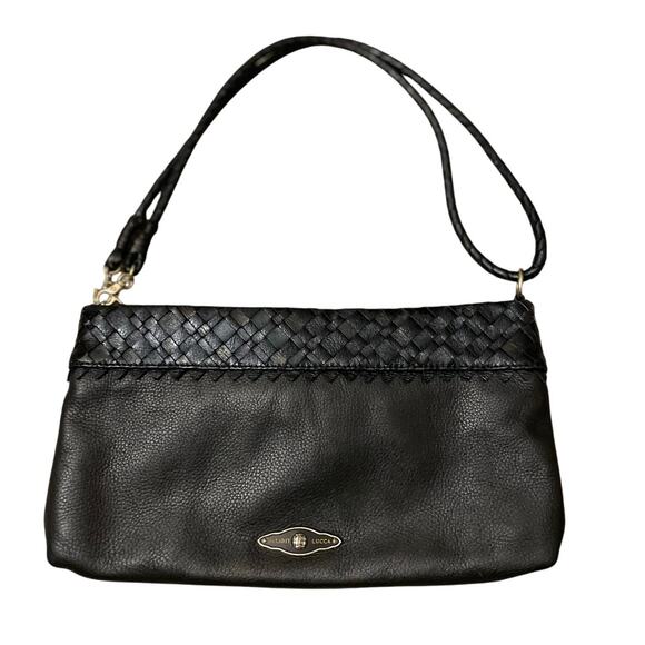 Leather Elliott Lucca Womens/Teen Black Purse Crossbody/Shoulder bag Classic - Picture 1 of 10